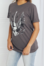 mineB Full Size Eagle Graphic Tee Shirt