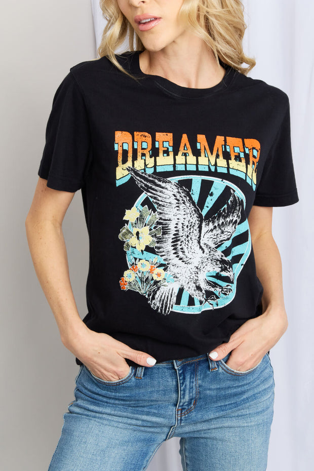 mineB Full Size DREAMER Graphic T-Shirt